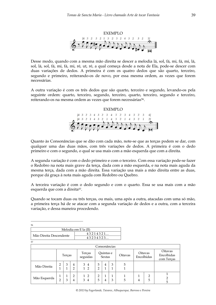 Sancta Maria — três maneiras de Colcheias